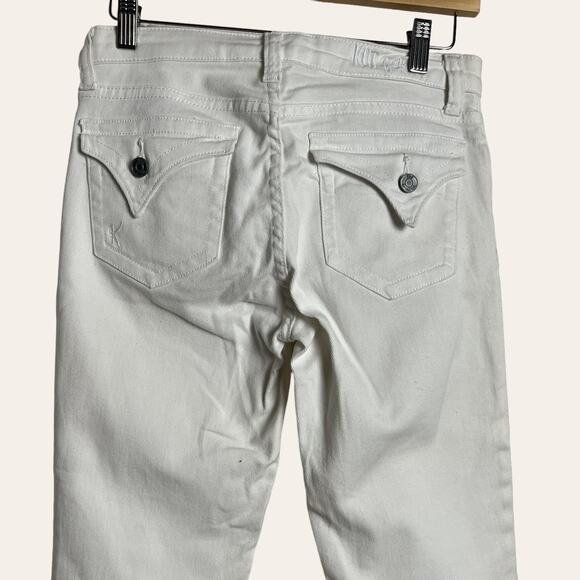 Kut from the Kloth White Bardot Capri Skinny Boyfriend Jeans Size 2 - Picture 4 of 7
